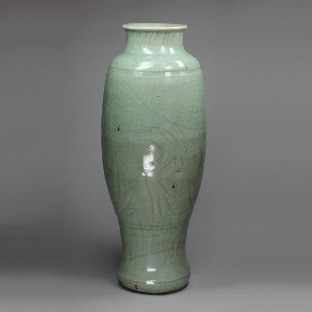 Chinese Ming celadon vase Yuan/Ming (1280-1644) | BADA