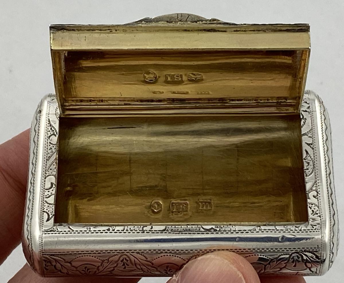 Antique Silver George III Snuff Box 1810 John Shaw | BADA