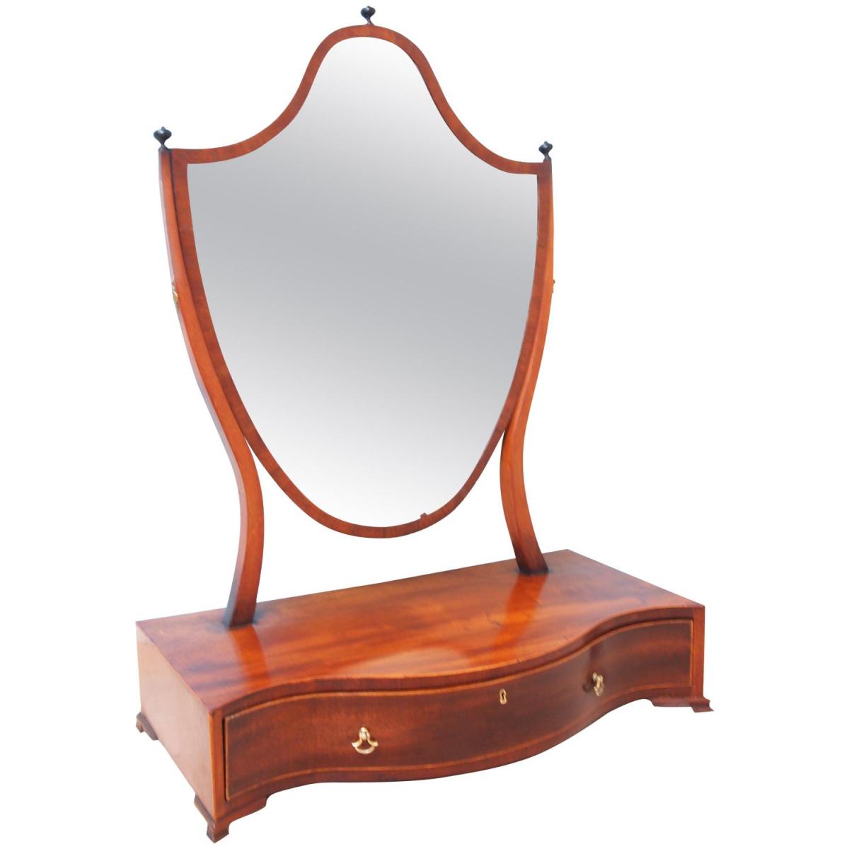 Large 18th Century Georgian Mahogany Dressing Table Mirror | BADA