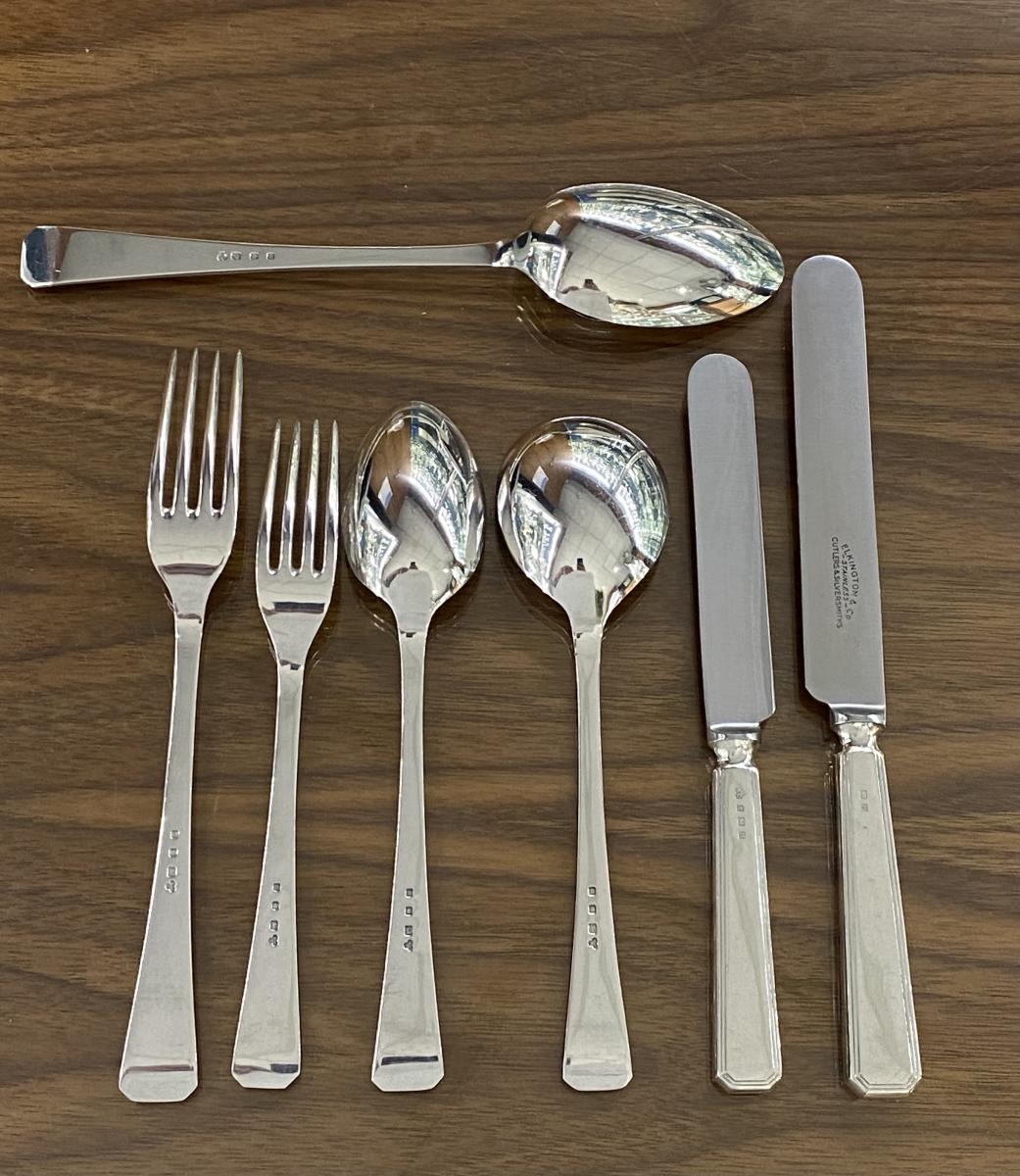 Art Deco Silver Cutlery / Flatware Set 1936/7 Harrods | BADA
