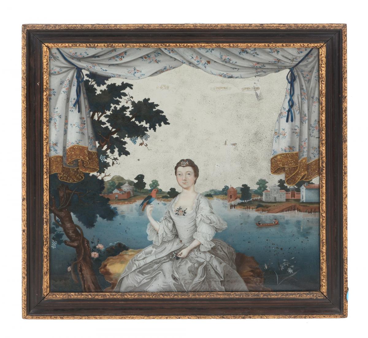 A Rare Chinese Export 'European-Subject' Reverse Glass Painting | BADA
