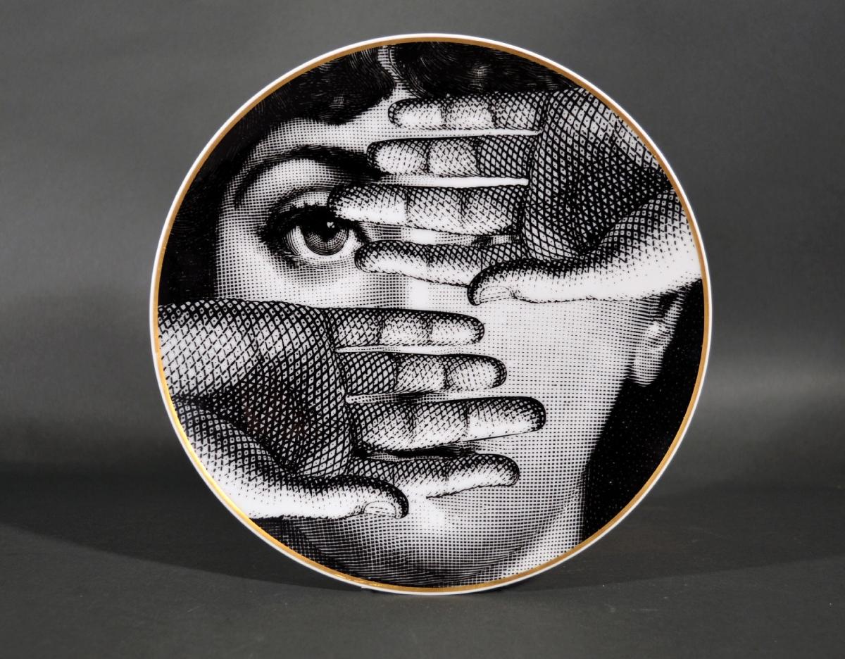 Rosenthal Piero Fornasetti Porcelain Plate, Motiv 15 | BADA