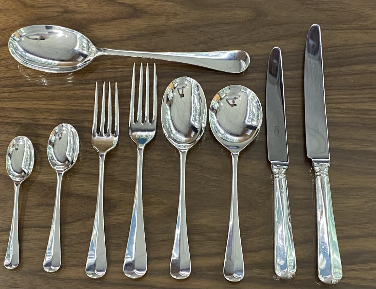 Sterling Silver Rattail Pattern Cutlery/Flatware Carrs of Sheffield | BADA