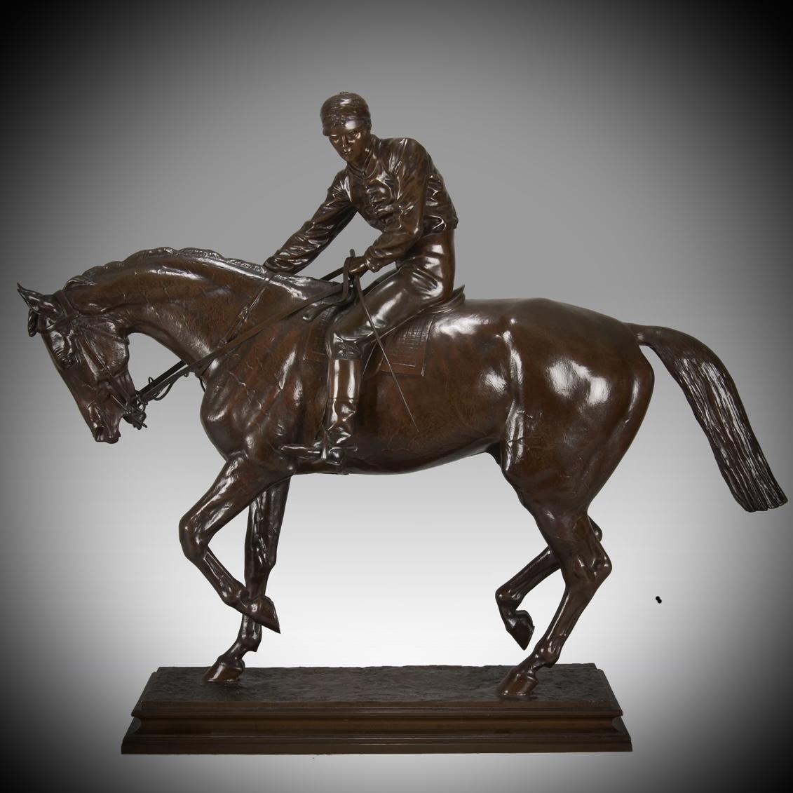 Le Grand Jockey' bronze by Isidore Bonheur- Circa 1870 | BADA