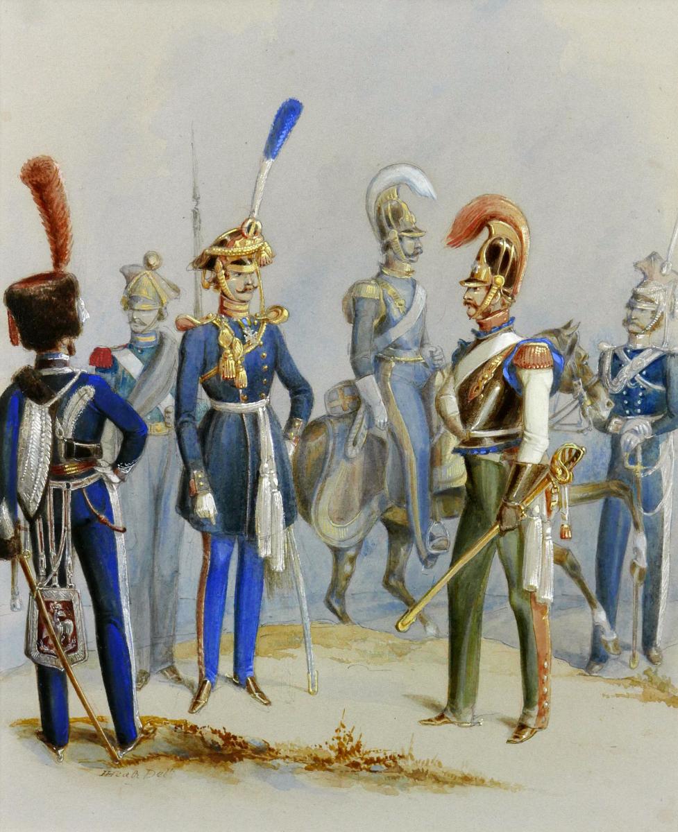 Prussian Military Fashion, 1830 | BADA