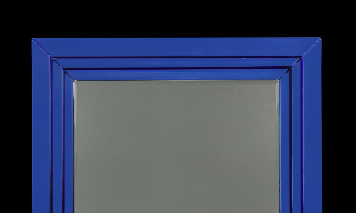 Blue Glass Mirrors after Arte Fontana