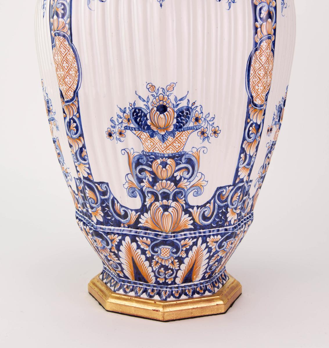 Blue and White Faience Lamp