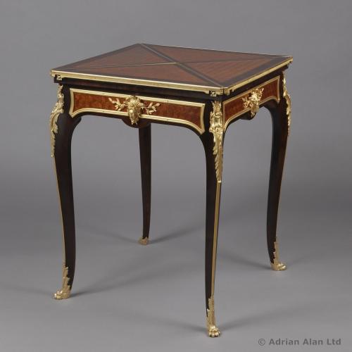 Gilt-Bronze Mounted Parquetry Card Table by François Linke