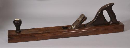 S/2746 Antique 19th Century Large Padouk Wood Jointing Plane