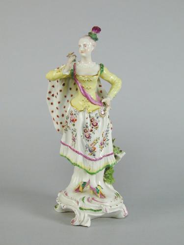 Derby porcelain figure of a Ranelagh Dancer, c.1760