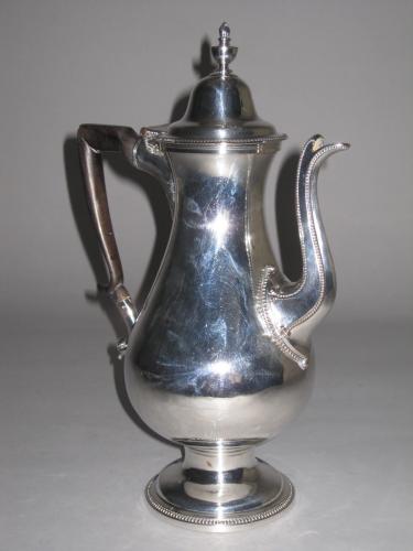 18th Century Old Sheffield Plate silver Coffee Pot, circa 1785