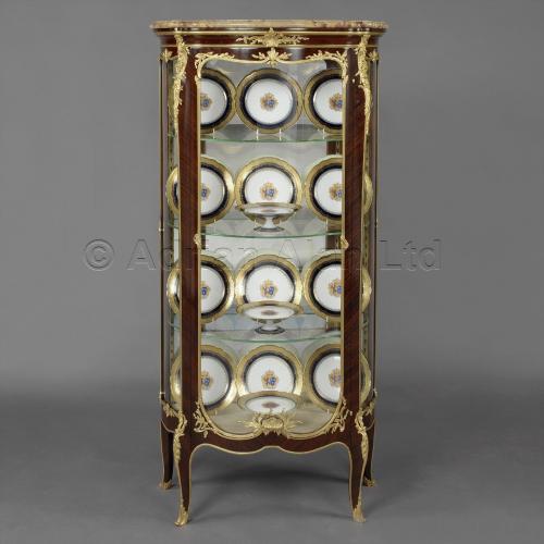 A Fine Louis XV Style Gilt-Bronze Mounted Vitrine with a Marble Top by François Linke ©AdrianAlanLtd