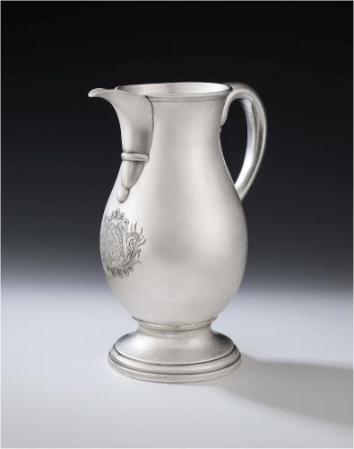 An exceptionally rare George II beer or wine jug made in Newcastle in 1751 by James Kirkup
