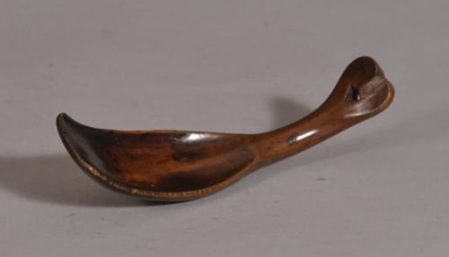 S/3385 Antique Treen 19th Century Toraja Rice Spoon