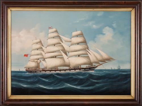 A Portrait of the Barque "North" by the Chinese artist Lai Fong