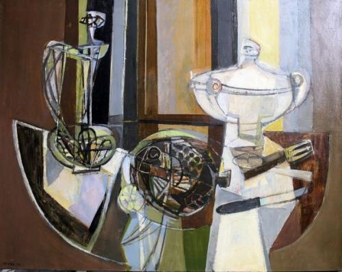 Georges Dayez - Still Life With Soup Tureen