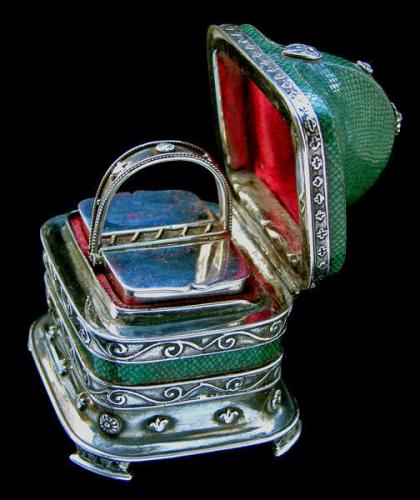 Exquisite Miniature Casket  Attributed to JOHN PAUL COOPER (1869-1933)