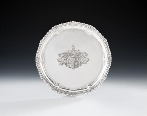 PAUL STORR. An exceptionally fine & rare George III Salver made in London in 1812 by Paul Storr.