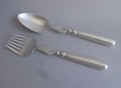 A very fine pair of George III Salad Servers made in London in 1814 by Thomas Barker.