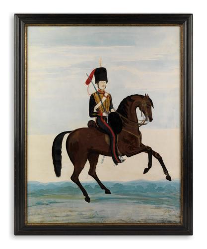 Naïve Military Equestrian Portrait