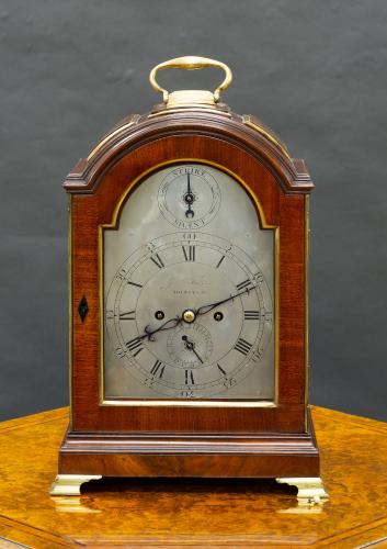 Georgian Mahogany Verge Bracket Clock