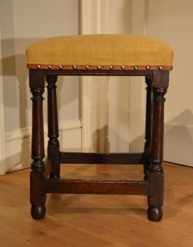 Mid 17th Century oak stool