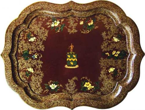 Mid 19th Century Red Lacquer Tray