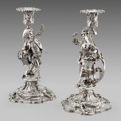 Victorian Figural Candlesticks