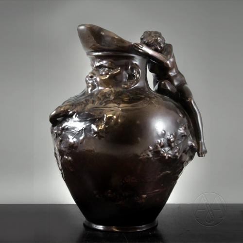 A Bronze Figural Ewer by Auguste Ledru, Cast by Susse Frères