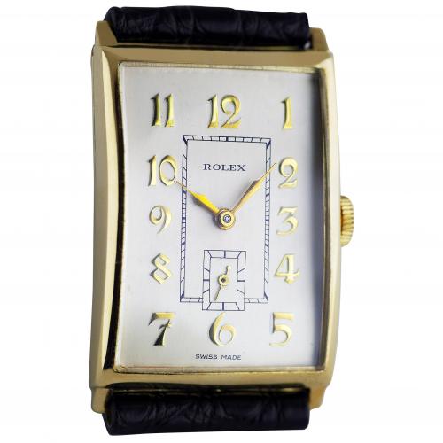 Rolex Art Deco Gold Wristwatch 1930