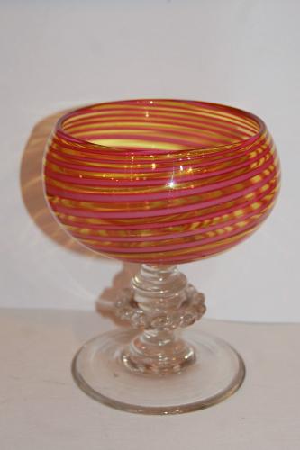 19th Century Stourbridge Glass Goblet