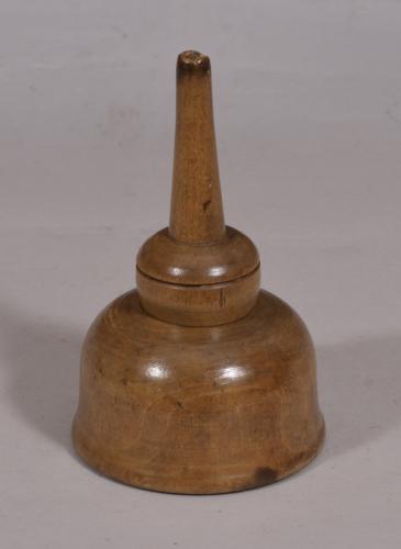 S/4000 Antique Treen 19th Century Sycamore Funnel