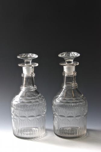 Pair of decanters c.1800-20
