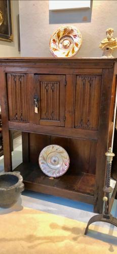 16th Century Continental Linen fold Livery Cupboard