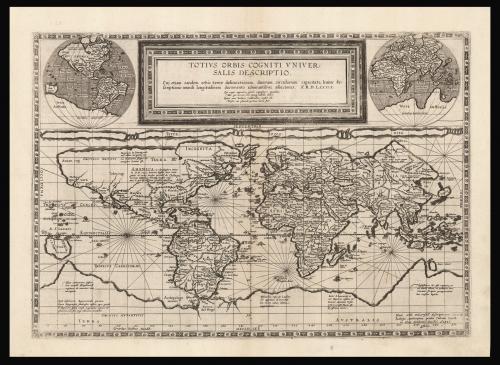 De Jodes' rare world map