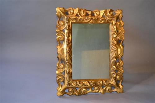 A late 17th century giltwood frame mirror