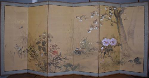 Six-Panel Screen, Circa 1850