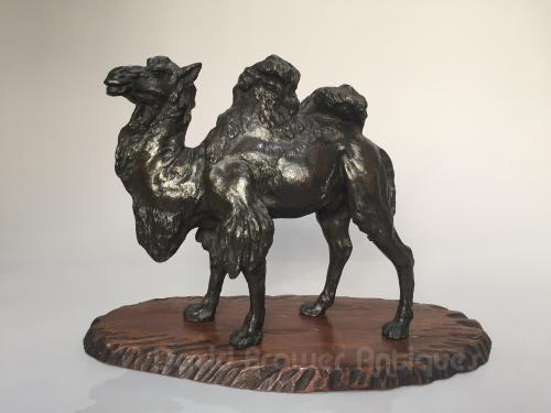 Japanese bronze Bactrian Camel, Meiji period