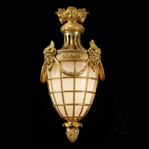Louis XVI Style Gilt-Bronze Lantern