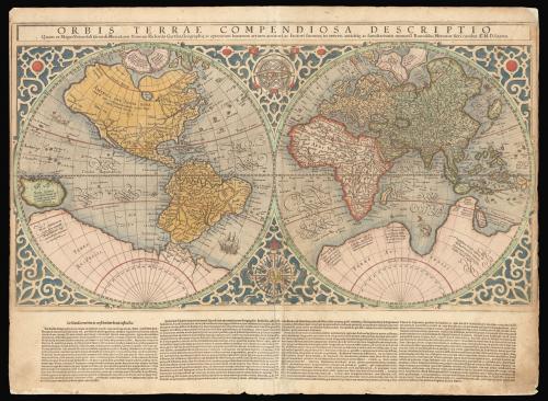 Mercator's map of the world in fine original colour