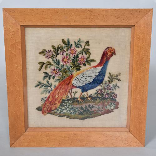 Victorian Needlework and Plushwork Picture