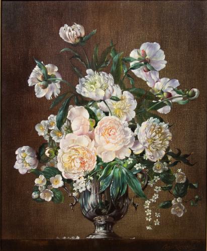 Cecil Kennedy, White Peonies