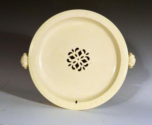 Creamware Hot Water Plate, Circa 1785-1800