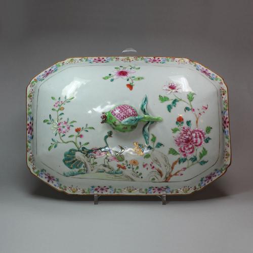 Chinese famille rose tureen cover, Qianlong (1736-95)