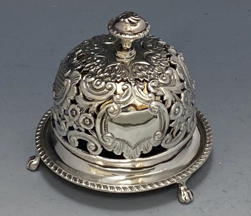 E S Barnsley silver table bell 1905