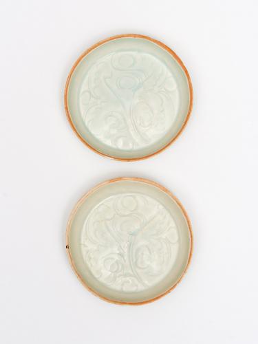 Pair of Chinese Qingbai washers, Southern Song dynasty, 13th century.