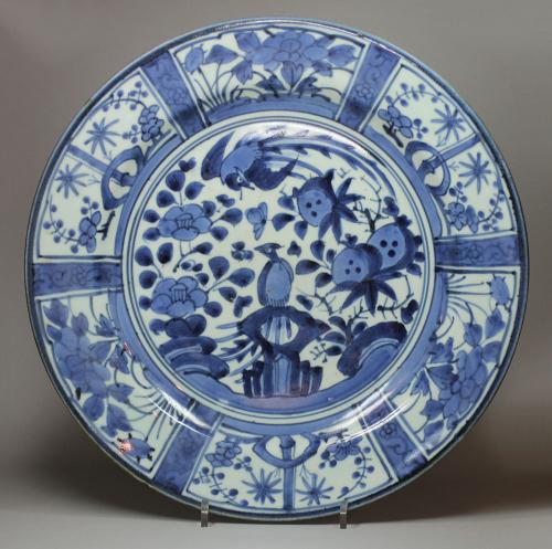 Japanese blue and white Arita dish, circa 1700