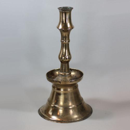 Ottoman / Turkish brass candlestick, 17th century,