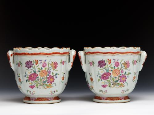 Chinese export porcelain wine coolers