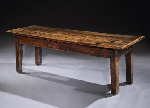 Table, Farmhouse, Dining, Refectory, Oak, 18th Century Vernacular Folk, Country